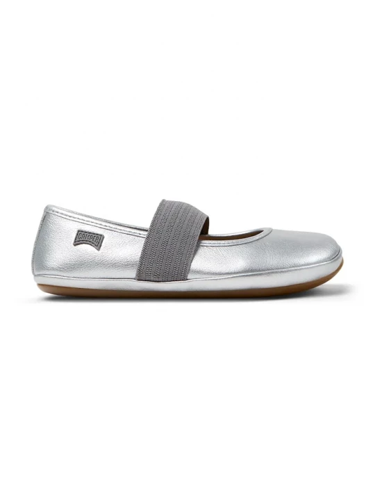 Obrázek produktu Camper Dětské kožené baleríny Camper Right Kids stříbrná
