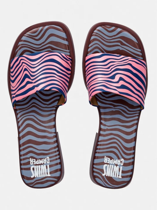 Obrázek produktu Camper pantofle s odkrytými prsty dámské kožené Dana růžová