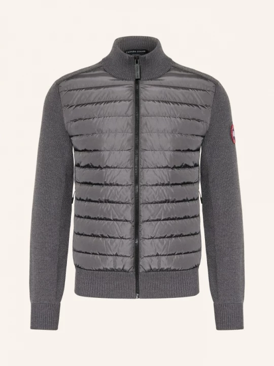 Obrázek produktu Canada Goose Pletený Kabátek Hybrdige Ze Směsi Materiálů tmavě šedá