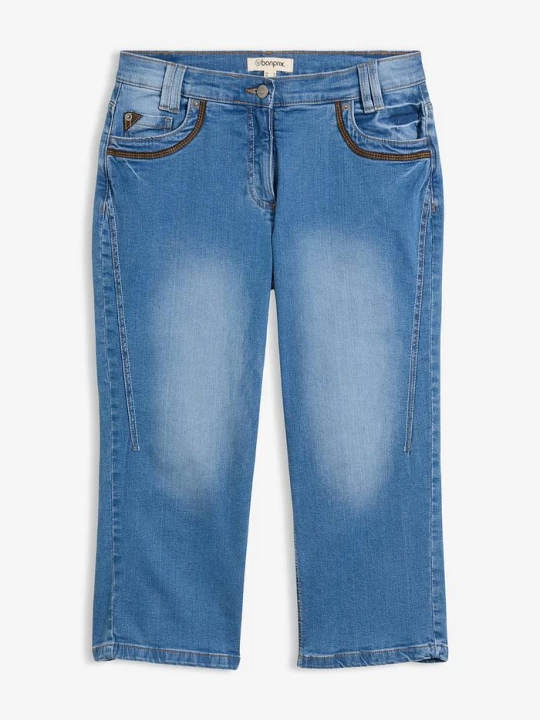 Obrázek produktu Capri džíny, Slim Fit, Mid Waist BonPrix