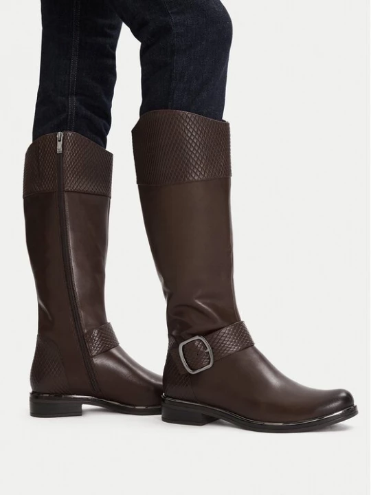 Obrázek produktu Caprice Kozačky ve vojenském stylu 9-25517-45 Hnědá