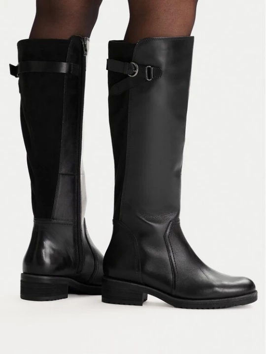 Obrázek produktu Caprice Kozačky ve vojenském stylu 9-25691-41 Černá