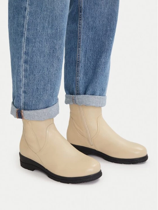 Obrázek produktu Caprice Polokozačky 9-26453-45 Écru Krémová