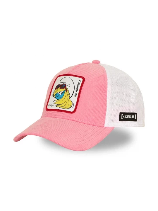 Obrázek produktu Capslab kšiltovka dámská s bavlnou x Smurf růžová