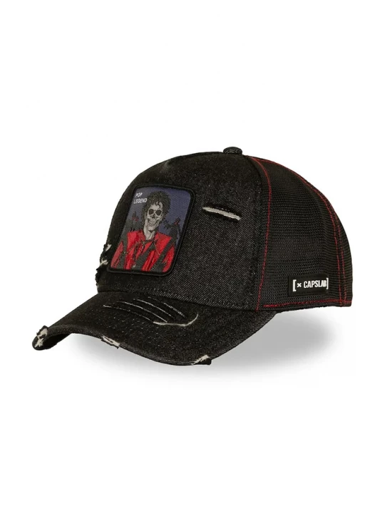 Obrázek produktu Capslab trucker čepice s bavlnou x Michael Jackson černá