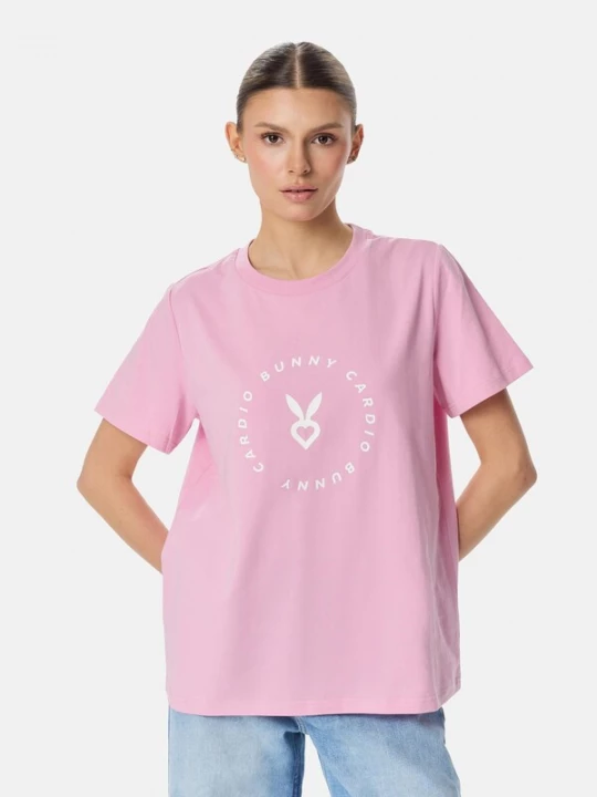 Obrázek produktu Cardio Bunny Tričko 'RELAXED LOGO' pink