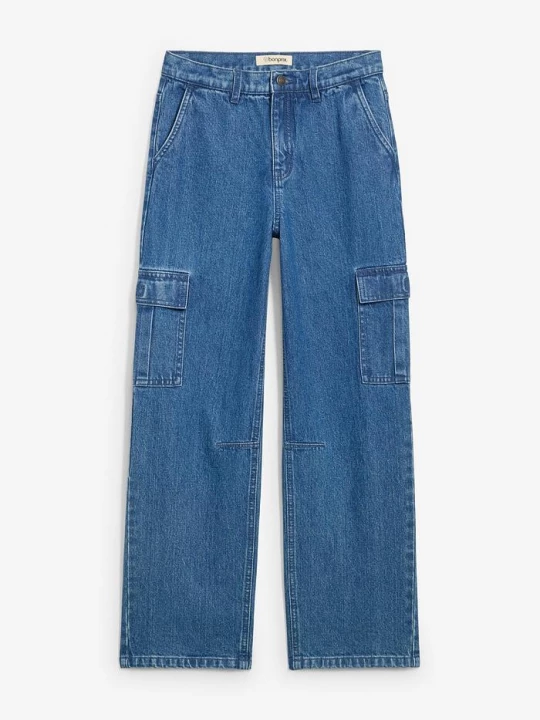Obrázek produktu Cargo džíny Loose Fit, s nastavitelným pasem, Straight BonPrix