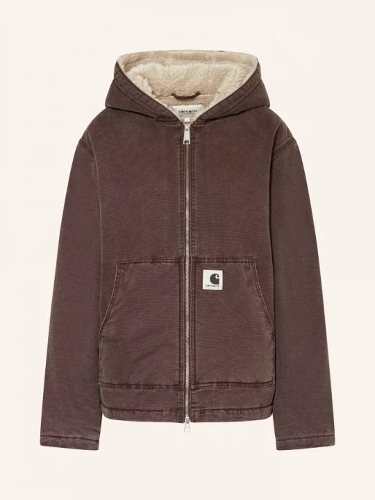 Obrázek produktu Carhartt Wip Džínová Bunda Mitch S Umělou Kožešinou tmavě hnědá / světle hnědá