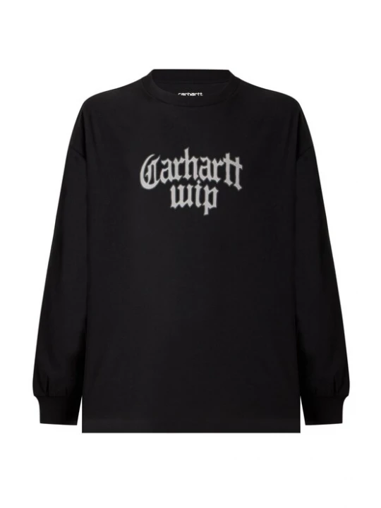 Obrázek produktu Carhartt WIP Tričko 'Blackletter' světle šedá / černá