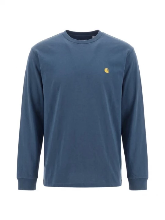 Obrázek produktu Carhartt WIP Tričko 'Chase' tmavě modrá / zlatá