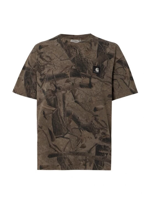 Obrázek produktu Carhartt WIP Tričko 'Feather Tree' hnědá / tmavě hnědá / černá