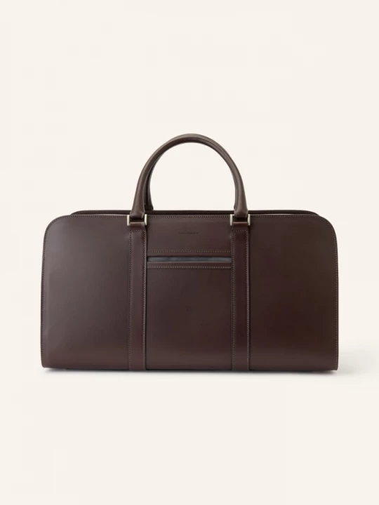 Obrázek produktu Carl Friedrik Cestovní Taška Na Víkend Palissy tmavě hnědá / stříbrná