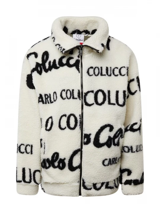 Obrázek produktu Carlo Colucci Fleecová mikina černá / offwhite