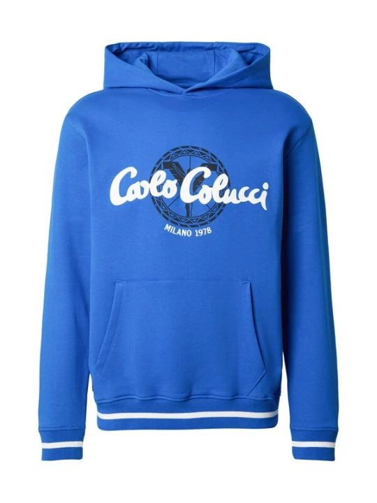 Obrázek produktu Carlo Colucci Mikina kobaltová modř / černá / bílá