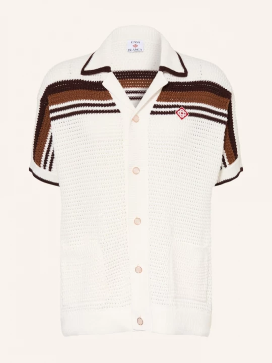 Obrázek produktu Casablanca Letní Košile Comfort Fit krémová / tmavě hnědá / hnědá