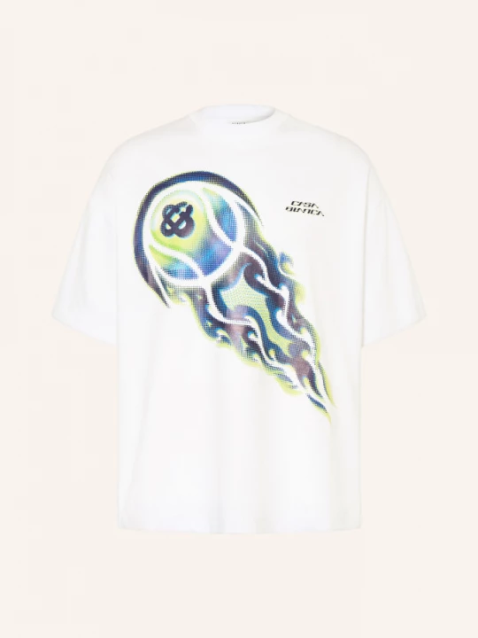 Obrázek produktu Casablanca Tričko Flaming Tennis Ball bílá / neonově žlutá / modrá