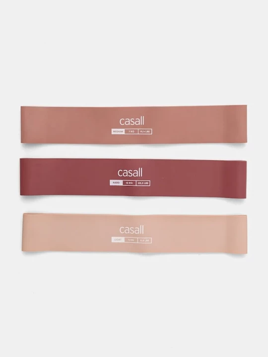 Obrázek produktu Casall Cvičební odporové pásy Casall 3-pack růžová