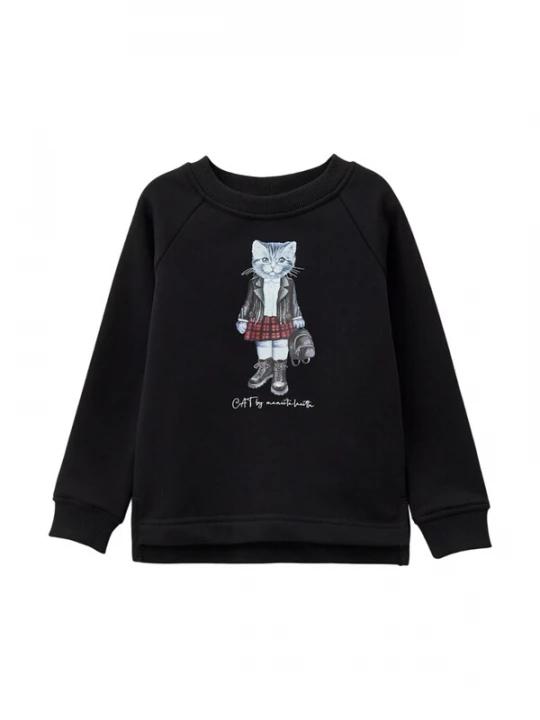 Obrázek produktu Cat e Lolette Mikina 'Rocker Kitty' černá