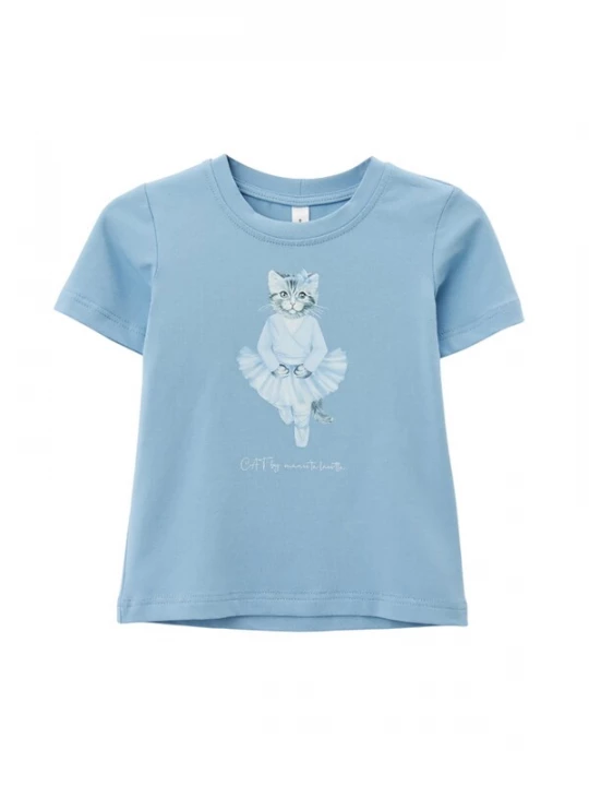 Obrázek produktu Cat e Lolette Tričko 'Ballerina Cat' světlemodrá