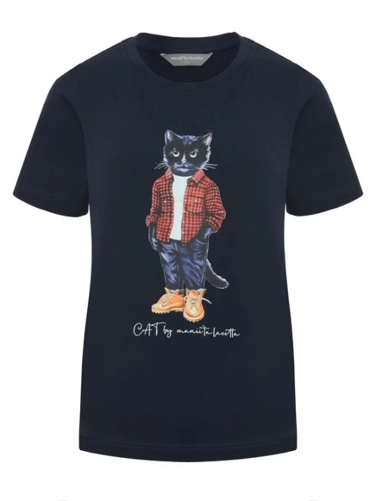 Obrázek produktu Cat e Lolette Tričko 'Country Cat' modrá