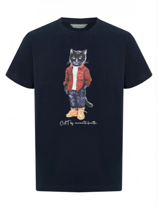 Obrázek produktu Cat e Lolette Tričko 'Country Cat' modrá