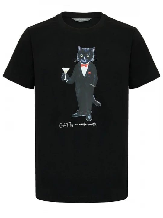 Obrázek produktu Cat e Lolette Tričko 'Dandy Cat' černá