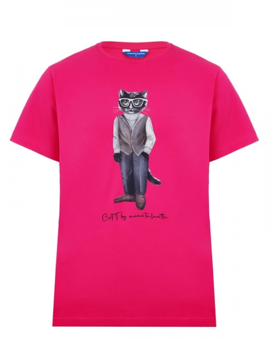 Obrázek produktu Cat e Lolette Tričko 'Minimalist Cat' pink