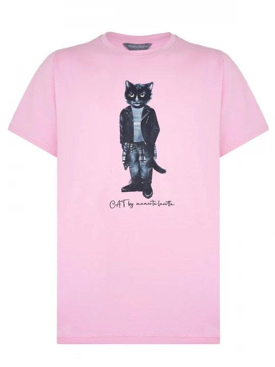 Obrázek produktu Cat e Lolette Tričko 'Rocker Cat' pink