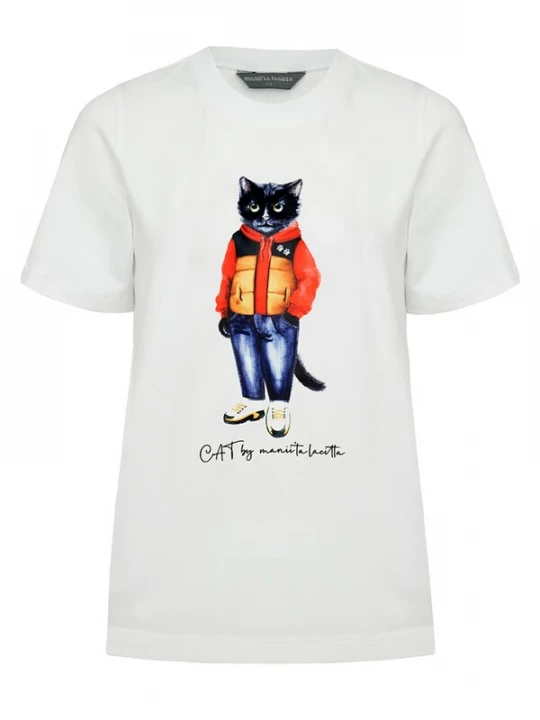 Obrázek produktu Cat e Lolette Tričko 'Sport Casual Cat' bílá