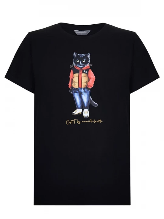 Obrázek produktu Cat e Lolette Tričko 'Sport Casual cat' modrá