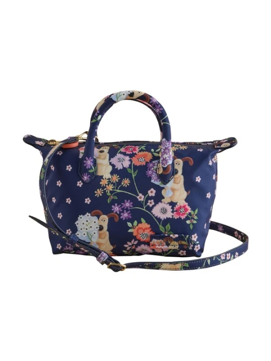 Obrázek produktu Cath Kidston Nákupní taška 'Wallace + Gromit' námořnická modř / světle žlutá / fialová / světle růžová