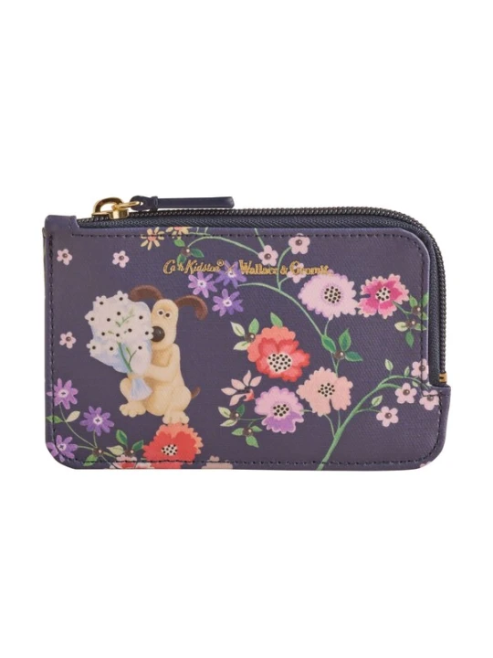 Obrázek produktu Cath Kidston Peněženka 'Wallace and Gromit' indigo / cappuccino / zelená / fialová