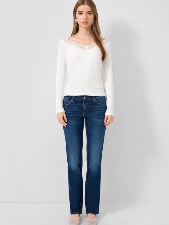 Obrázek produktu Catie jeans / slim fit / mid rise / straight leg QS modrá