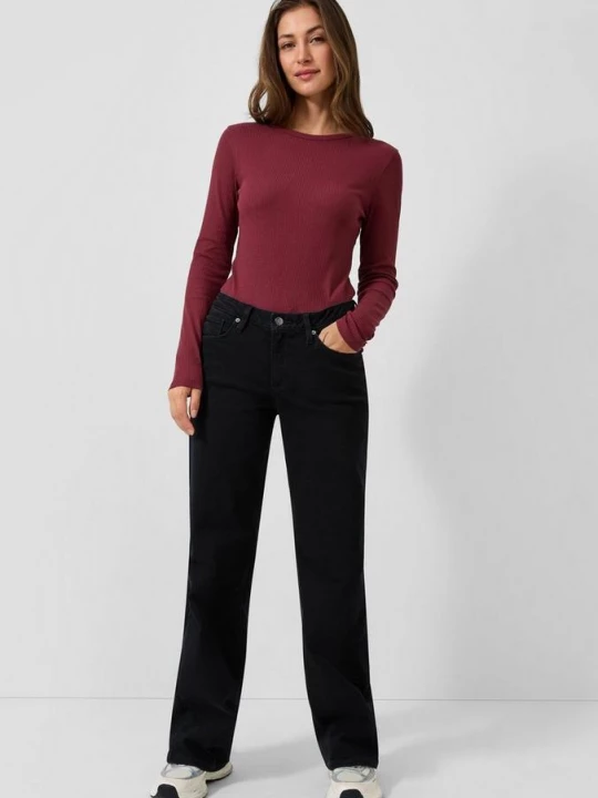 Obrázek produktu Catie jeans / Slim Fit / Mid Rise / Wide Leg / Superstretch QS černá