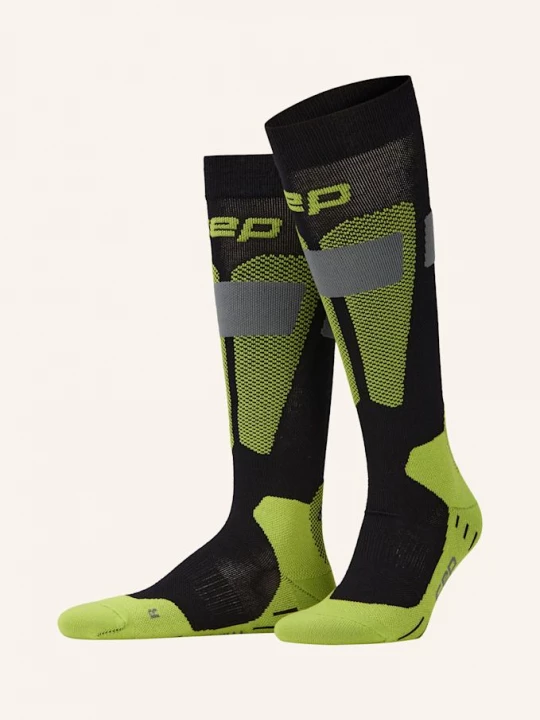 Obrázek produktu Cep Lyžařské Ponožky Ski Merino 582 black/lime