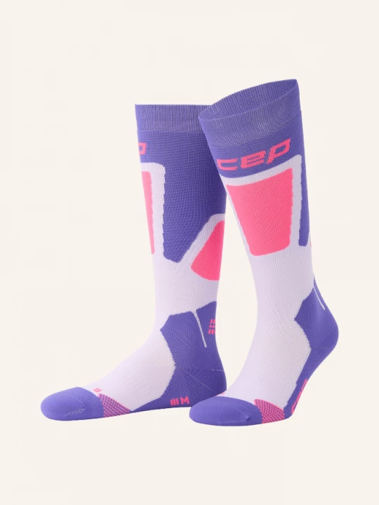Obrázek produktu Cep Lyžařské Ponožky Ski Thermo Tall fialová / světle fialová / růžová