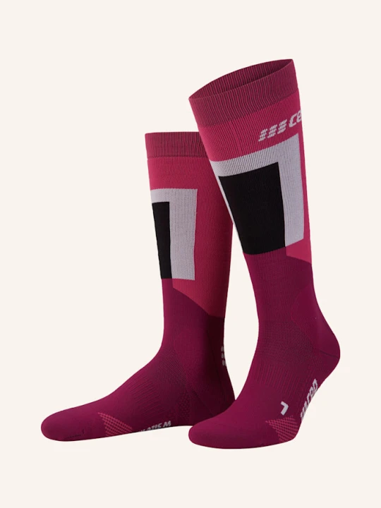 Obrázek produktu Cep Lyžařské Ponožky Thermo Compression - Tall 888 pink / purple béžová