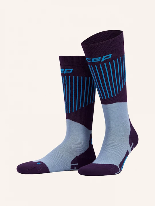 Obrázek produktu Cep Lyžařské Ponožky Ultralight Compression - Tall 3.0 tmavě fialová / modrá