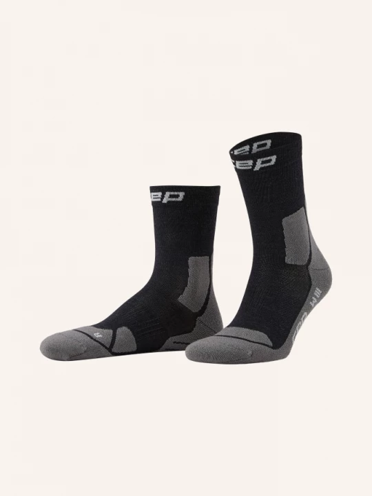 Obrázek produktu Cep Trekingové Ponožky Hiking Light Cushion Mid Cut S Merino Vlnou černá / šedá