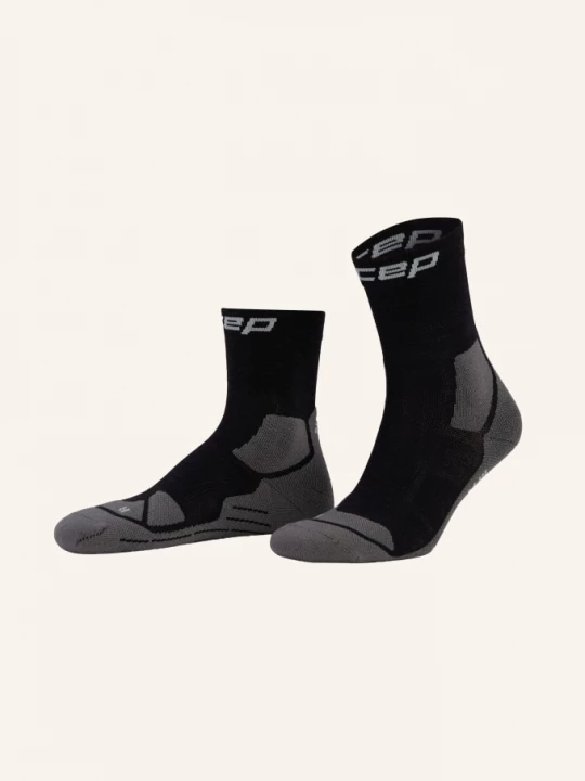 Obrázek produktu Cep Trekkingové Ponožky Hiking Light Cushion Compression Mid Cut S Merino Vlnou černá / šedá