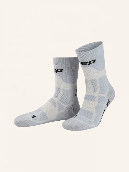Obrázek produktu Cep Trekkingové Ponožky Hiking Max Cushion Compression Mid Cut S Merino Vlnou světle šedá / krémová / černá