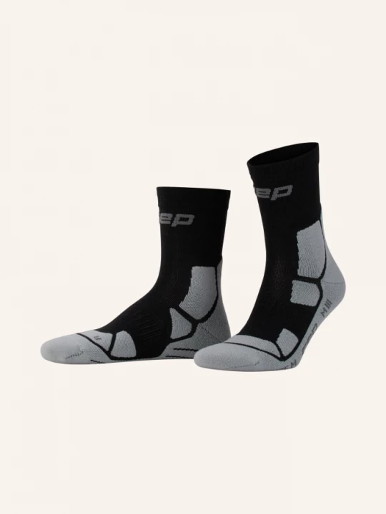 Obrázek produktu Cep Trekové Ponožky Hiking Mid Cushion Compression – Mid Cut S Merino Vlnou černá / světle šedá