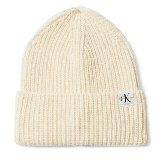 Obrázek produktu Čepice Calvin Klein Jeans Monogram Rib Beanie IU0IU00440 Écru Krémová