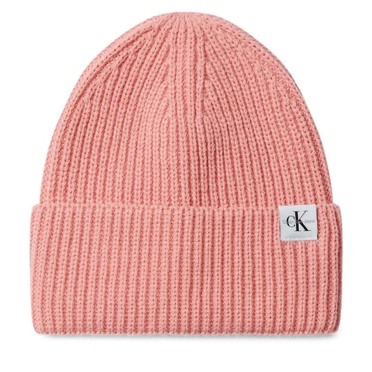 Obrázek produktu Čepice Calvin Klein Jeans Monogram Rib Beanie IU0IU00440 Růžová
