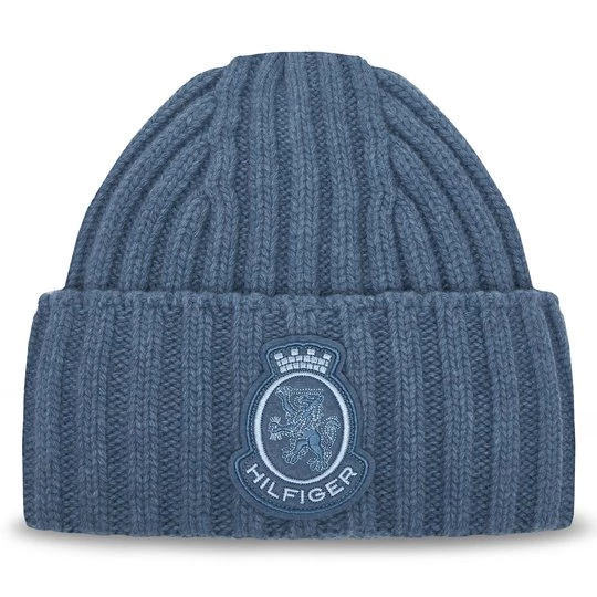 Obrázek produktu Čepice Tommy Hilfiger Th Crest Fluffy AW0AW18210 Modrá
