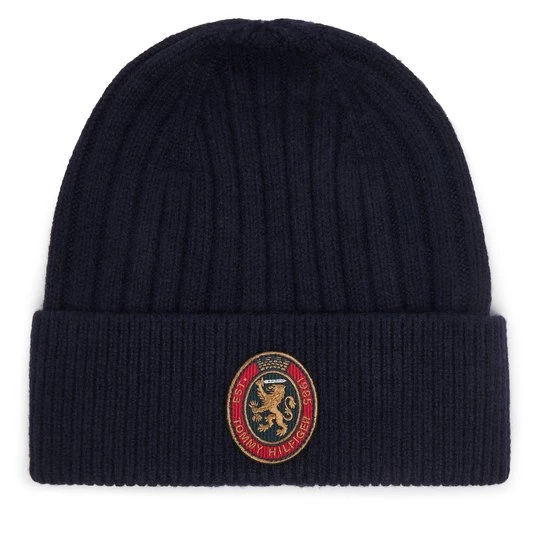 Obrázek produktu Čepice Tommy Hilfiger Th Crest Gifting AM0AM14885 Tmavomodrá