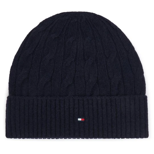 Obrázek produktu Čepice Tommy Hilfiger Th Flag Cable AM0AM14859 Tmavomodrá