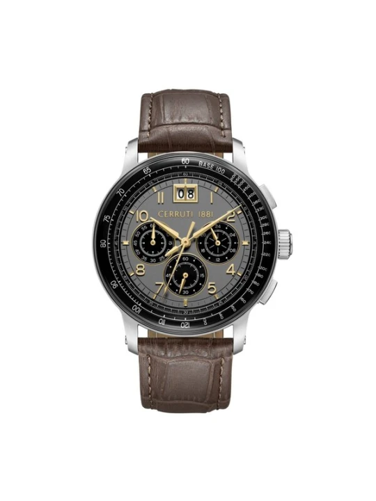 Obrázek produktu CERRUTI 1881 Analogové hodinky 'Chronograph Petroio' hnědá