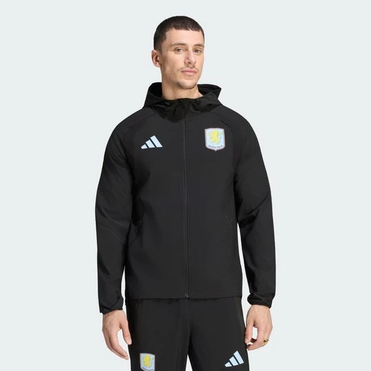 Obrázek produktu Cestovní větrovka se zipem po celé délce Aston Villa FC Tiro Adidas černá