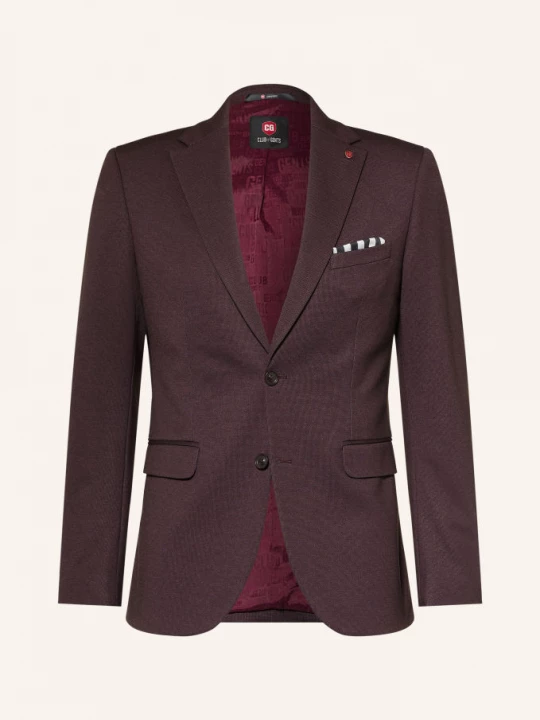 Obrázek produktu Cg - Club Of Gents Oblekové Sako Cg Calvin Slim Fit Z Džersího Úpletu 43 dunkelrot